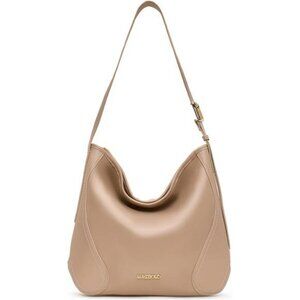 Hobo bag for women vegan leather slouchy shoulder handbag large casual purse